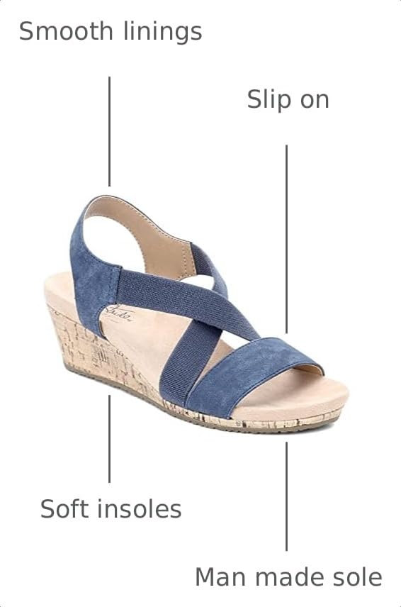 LifeStride Women's MEXICO Sandal, navy, 8 M US by LifeStride - Used condition - Image 3
