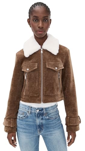 Avec Les Filles Women's Wide Sleeve Corduroy Bomber