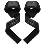 Correas de levantamiento de pesas acolchadas de neopreno para gimnasio, crosstraining, levantamiento de pesas, fitness, entrenamiento de fuerza, ejercicios de potencia, levantamiento de tierra,
