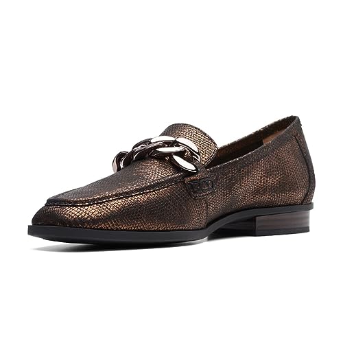 Clarks Clarks Women's Sarafyna Iris Bronze Metallic Leather 6.5 Medium