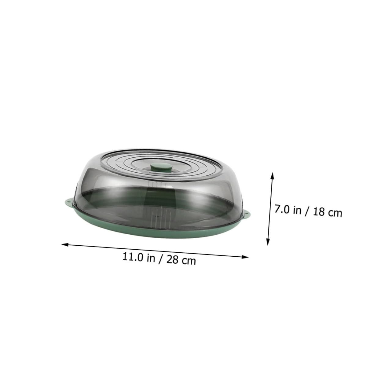 NAMOARLY 1Set Heat Preservation Food Cover Transparent Dish Cover for Kitchen Use Dust Protection Green Practical Food Storage for Home Restaurant and More