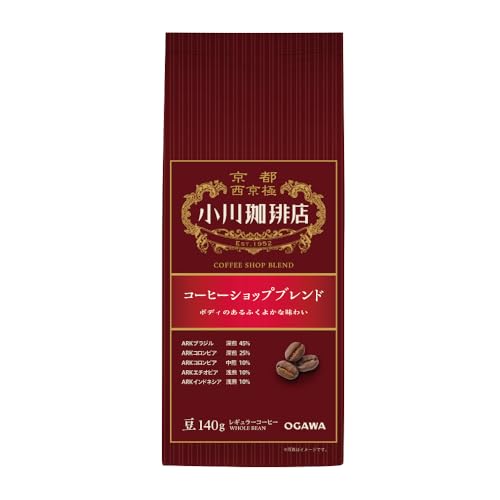 小川珈琲店 コーヒーショップブレンド 豆 140g
