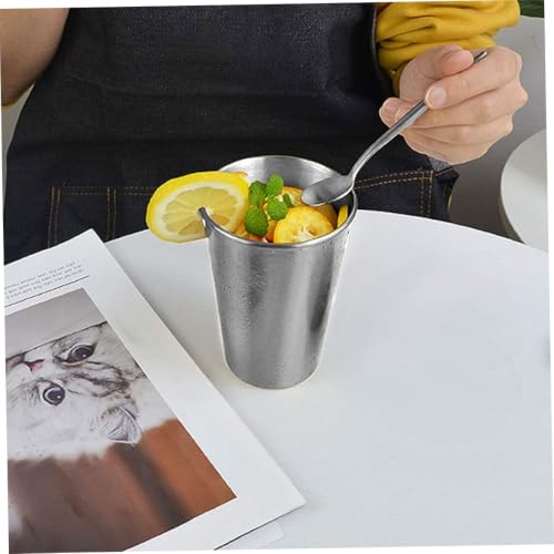 Vasos de acero inoxidable reutilizables de 500 ml pack de 4 7