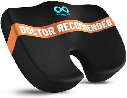 Everlasting Comfort Doctor Recommended Memory Foam Seat Cushion f...