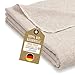 RIEMA® leichte Wohndecke Finn aus Bio-Baumwolle – weiche Bio Kuscheldecke (KBA) perfekt für Frühling und Sommer in beige mit Oeko-TEX Zertifikat – kuschelige Baumwolldecke Made in Germany – 140x200 cm