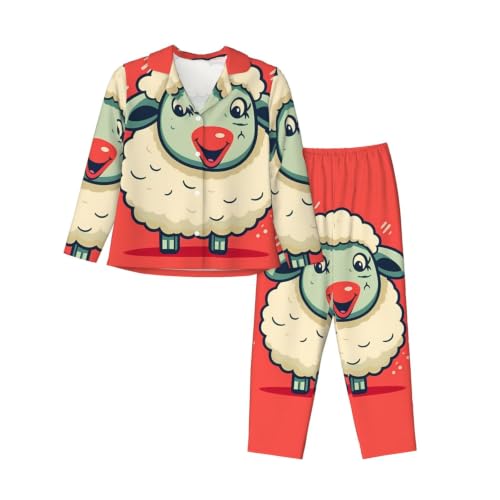 Pyjama boutonné femme manches longues pour nuits froides et douces