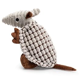 Hollypet Armadillo Squeaky Puppy Dog Toys for Small Medium Dogs, 8"