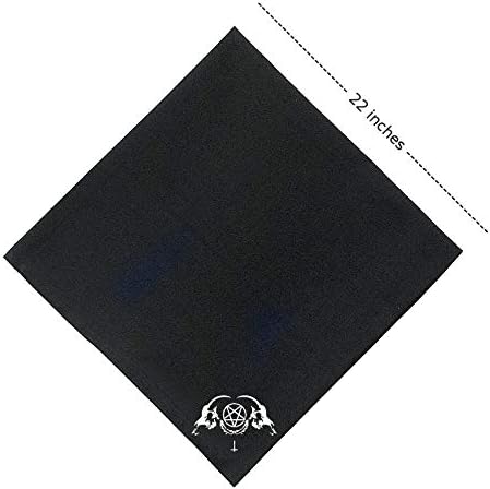 Miniatura 3 de Pañuelo de calavera de cabra - Pentagrama Leviatán Cruz Demoníaca Baphomet Diablo Mal Demonio Dragón Cabeza de Cabra Gótico Metal Oculto Punk