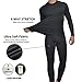 Men’s Thermal Underwear Fleece Lined Base Layer Long Johns Set Top and Bottom Winter Sports Suits