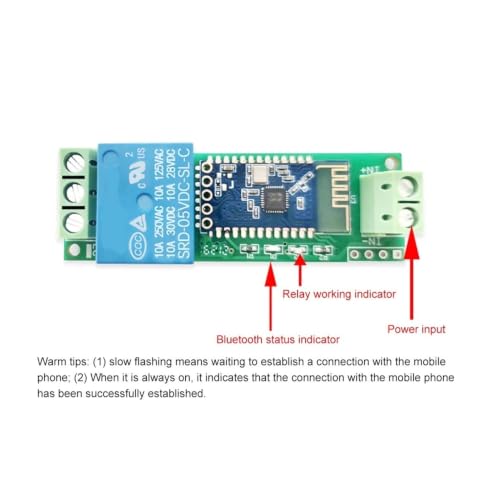 Module de relais Bluetooth ESP8266 1 canal 12V haute sensibilité