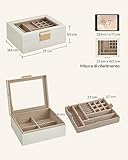 Zoom IMG-2 songmics scatola portagioie 2 livelli Zoom IMG-2 songmics scatola portagioie 2 livelli