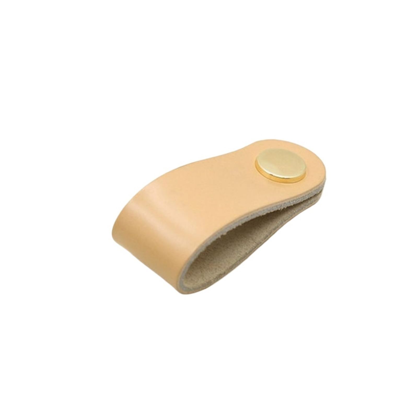 CQAHDSEVF Leather Drawer Pulls, Leather Cabinet Drawer Pulls Multicolor Multiple Sizes(Beige-S)