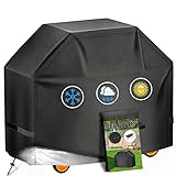 Grill Cover 52 inches Gas-BBQ Grill Cover, Waterproof,Anti-UV Material with Velcro Straps & Adjustab