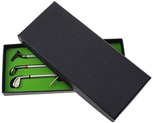 KOFULL Golf Pen Set Mini Desktop Golf Ball Pen Gift Set Accessories with Putting Green,3 Golf Clubs Pens 2 Balls for Golfer Fans Office Colleagues Golf Gifts - Thumbnail 3
