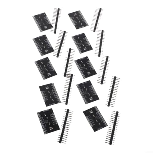 Image of 10-Pack MPR121 Capacitive Touch Sensor Module, 12-Channel I2C Controller for breakout Board with for proximity Detection, Low Power 3.3V for Keyboard DIY Electronics Projects, 31x20.5mm Black PCB