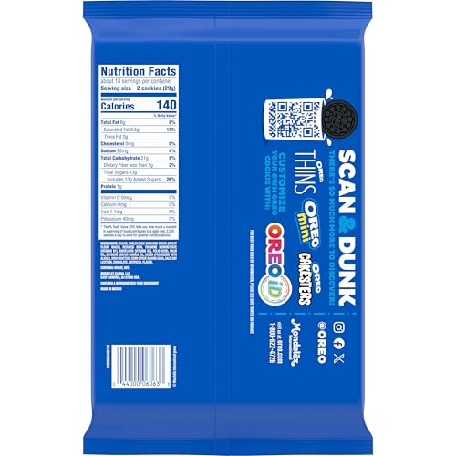 Image of OREO Chocolate Creme Chocolate Sandwich Cookies, Family Size, 12-18.71 oz Packs