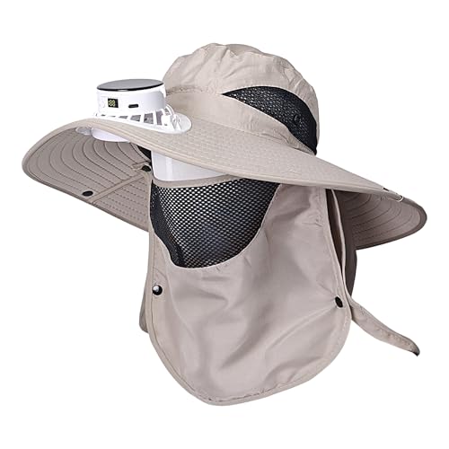 Chapeau ventilateur solaire rechargeable USB séchage rapide pour homme