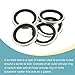 MECCANIXITY Bonded Sealing Washers G1/2 28.5x21.54x2.5mm Carbon Steel Nitrile Rubber Gasket, Pack of 5