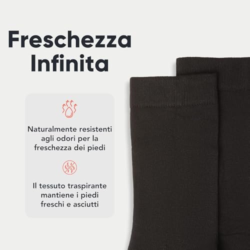 FM London (confezione da 6) calzini in bambù da donna, Calzini da donna semplici e fantasia progettati per sentirsi morbidi e resistere agli odori, Calzini multicolori e neri da donna, Nero, 37-42 - 3