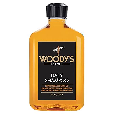 Champú diario sin parabenos de Woody's para cabello normal a graso y cuero cabelludo con fragancia fresca de menta y pomelo Cover