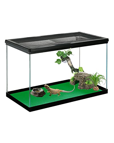 Image of Bearded Dragon Tank Accessories, 120 Gallon Reptile Terrarium Mat Liner, Bearded Dragon Substrate for 4x2x2 Reptile Enclosure, Green