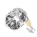 YiFeng Stainless Steel Bondage Kali's Teeth 4 Rows Ring Male Chastity Device ZCS36