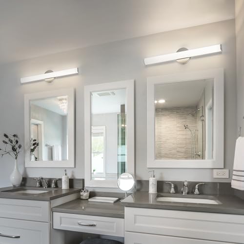 Image of OOWOLF LED Bathroom Vanity Light 4Pack, 16W 24inch Bathroom Lights Fixture, Dimmable 1600LM Led Vanity Lights Bar, 4000K Natural White Bath Wall Lighting Fixture, Vanity Light Fixtures Over Mirror