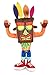 Play by Play Plush Crash Bandicoot Plüschtier mit aku Original Activision Videogame, mehrfarbig, 32 cm