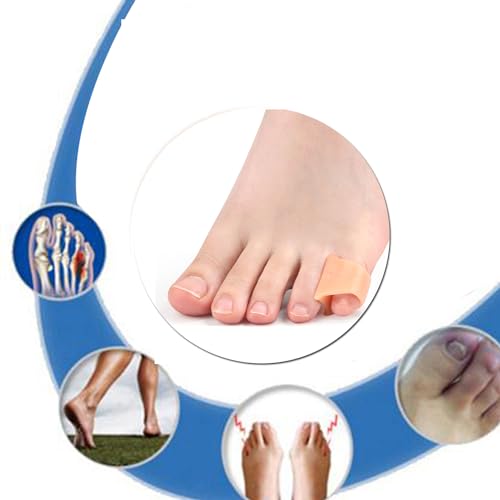 Image of 10 Pcs Pinky Toe Splint, Gel Toe Separators, Little Toe Straightener Hammer Toe for Men Women Walking, Running, Overlapping, Bunion Corrector and Bunion Relief