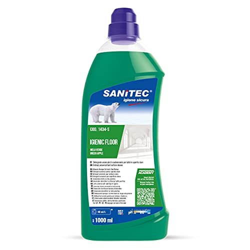 Sanitec Igienic Floor Mela Verde e Bacche, Detergente Pavimenti, 1000 ml