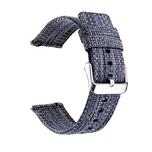 Bracelet de montre en nylon tressé interchangeable 18mm à 24mm