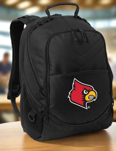 Image of Broad Bay Louisville Cardinals Backpack | Official UofL Logo, Padded Laptop Computer Section, Premium 600 Denier Nylon Fabric