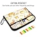 ALAZA Crab Seashell Yellow Expandable Filing Folder Storage Organiser Box Files, 13 Pockets Zip Filing Folders for Home or Office Documents