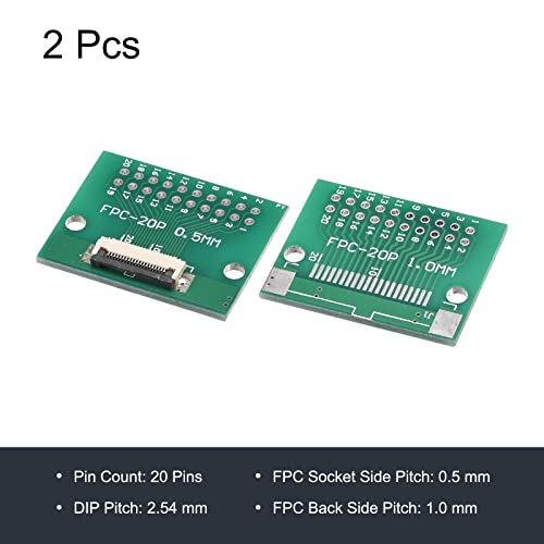 Placa convertidora FPC FFC PCB 20 pins paquete 2 miniatura 3