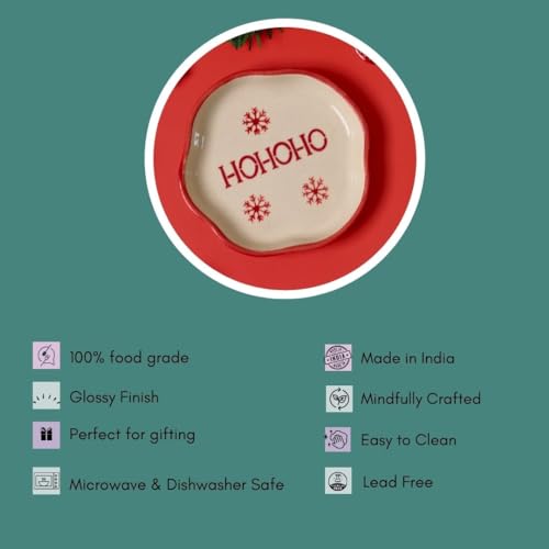 Image of WEAVING HOMES HOHOHO Handmade Dessert Plate (Set of 1) - Plates, Serving Plates, Dessert Plates, Serveware Plates, Plate Set, Small Plates, Kitchenware Plates
