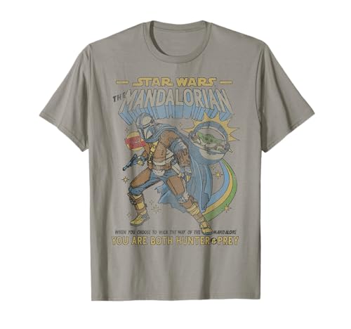 T-shirt Star Wars Mandalorian Comic Poster premium en maille douce