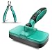 uff 'n Ruffus Self-Cleaning Slicker Brush + 2 Free Bonuses | 7.5" Steel Comb + Pet Nail Clippers |Grooming Supplies Great for All Breeds & Hair Types (Grooming Set (with Free Bonus))