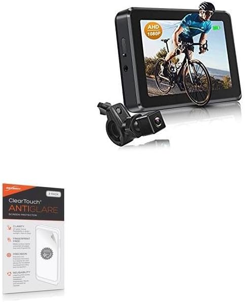 BoxWave Protector de pantalla compatible con cámara de espejo de bicicleta Atovanka (Y610)  ClearTouch antirreflejo (paquete de 2), película mate