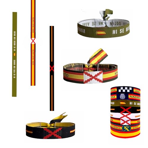 Generic Pulsera Militar Honor + Cruz Borgoña Honor + Cruz Borgoña Negra De...