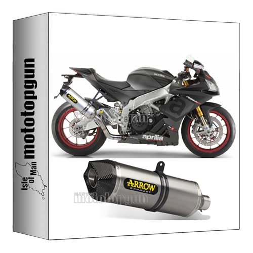 Silencieux Arrow 71744AK avec embout carby en aluminium pour Aprilia RSV4 RR 15-16