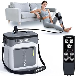 Ice Machine for Knee After Surgery, Programmable & Quiet | FSA-HSA Cold Therapy System for Pain Relief, 12QT Large-Capacity, Live Temp for ACL/TKR, Sports Training & Home Recovery