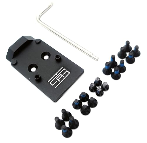 TSA® Adapter Plate for CZ® P-10 Optics Ready – Fits RMR/SRO/RCR & Holosun® 407C, 507C, 507COMP – CNC 6061 Aluminum with Screws & Hex Key