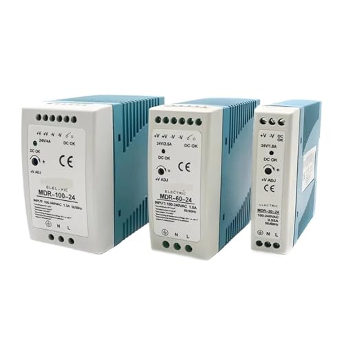 Alimentation AC DC 24V rail DIN transformateur tension MDR-100