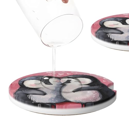 2 Pack Posavasos para Auto de Cerámica y Corcho miniatura 4