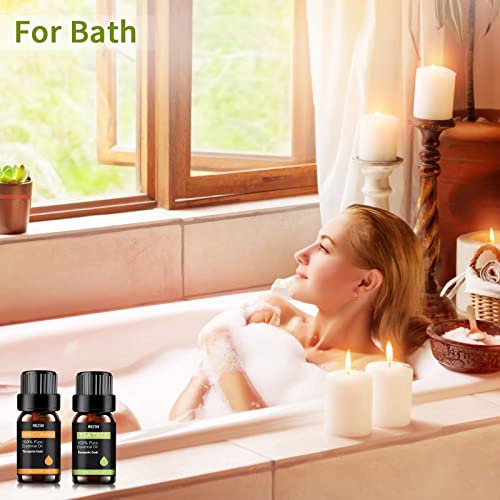 Essential Oils Set - 16 Pcs Premium Essential Oil Kit For Candle Making, Diffusers, Massages, Aromatherapy, Skin Care - Lavender, Eucalyptus, Peppermint, Tea Tree Aromatherapy Oils #TOP4