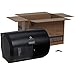 Compact 2-Roll Side-by-Side Coreless High-Capacity Toilet Paper Dispenser by GP PRO (Georgia-Pacific), Translucent Smoke, 56784, 10.1" W x 6.8"D x 7.1" H