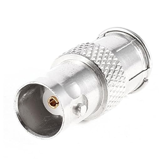 uxcell BNC Female to Quick F-Type Male F/M Adapter Connector Silver Tone