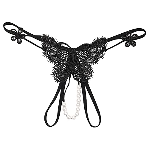 Générique 2026 Catégorie Produit sous-vêtements féminins 2 - Titre du Produit Pantalon féminin brodé Creux Basse Culotte Ouverte à Coupe Perles Massage...