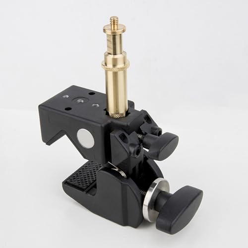 Image of Kupo Double-Ended Spigot Brass Adapter with 5 /8 inch Baby Pin and 1 /4 inch-20 Thread for Camera and Accessory Mounting (KG090912)