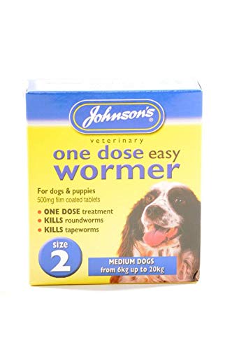 Johnson's Cat & Dog Products (Dose Wormer Size 2 2Pack)